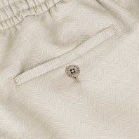 Ice herringbone wool and silk leisure pants Alternative Image