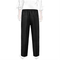 Black linen leisure pants  Alternative Image