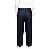 Blue Super 130's wool leisure pants Alternative Image