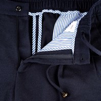 Blue Super 130's wool leisure pants Alternative Image