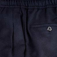 Blue Super 130's wool leisure pants Alternative Image