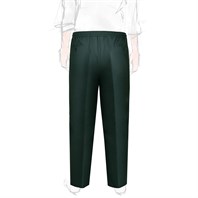 Green Super 130's wool leisure pants Alternative Image