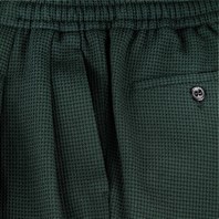 Green Super 130's wool leisure pants Alternative Image