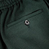 Green Super 130's wool leisure pants Alternative Image