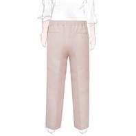 Pantalone leisure in misto lino rosa Immagine alternativa