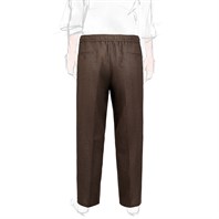 Leisure Trousers in black and brown herringbone wool Alternative Image