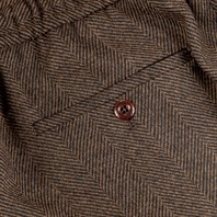 Leisure Trousers in black and brown herringbone wool Alternative Image