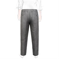 Leisure Trousers in black and gray herringbone wool Alternative Image