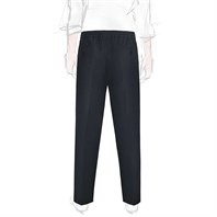 Blue linen leisure pants Alternative Image