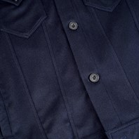Midnight blue cashmere jacket Alternative Image