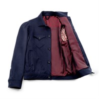 Midnight blue cashmere jacket Alternative Image