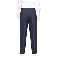 Blue cotton genny trousers Alternative Image
