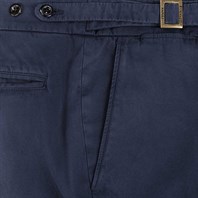 Blue cotton genny trousers Alternative Image