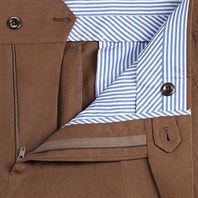 Tobacco linen genny trousers Alternative Image