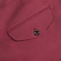 Red linen genny trousers Alternative Image