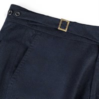 Blue flannel genny trousers Alternative Image