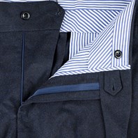 Blue flannel genny trousers Alternative Image