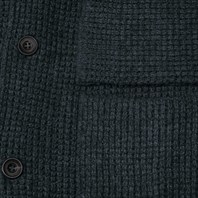 Dark green cashmere cardigan jacket Alternative Image