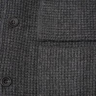 Gray cashmere cardigan jacket Alternative Image