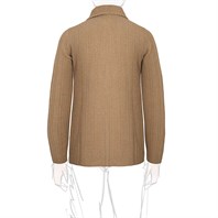 Double breasted rhum cashmere cardigan jacket Alternative Image