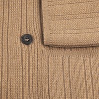 Double breasted rhum cashmere cardigan jacket Alternative Image