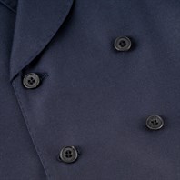 Blue tasmanian wool double-breasted waistcoat “green certified” Alternative Image