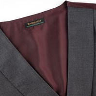 Dark gray tasmanian wool double-breasted vest "green certified"  Alternative Image