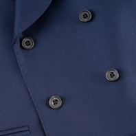 Light blue tasmanian wool double-breasted vest “green certified” Alternative Image