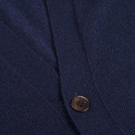 Blue navy cashmere vest Alternative Image