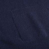 Blue navy cashmere vest Alternative Image
