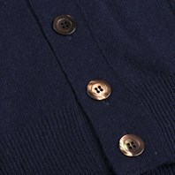 Blue navy cashmere vest Alternative Image