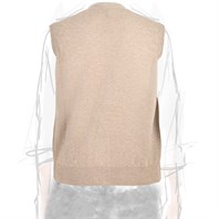 Beige cashmere vest Alternative Image