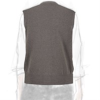 Mud cashmere vest Alternative Image