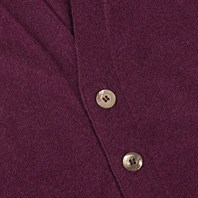 Wine cashmere vest Alternative Image