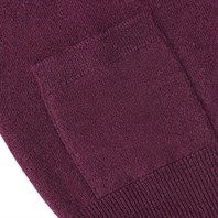Wine cashmere vest Alternative Image