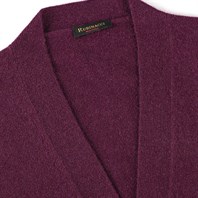 Wine cashmere vest Alternative Image