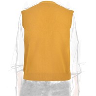 Mustard cashmere vest Alternative Image