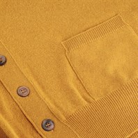 Mustard cashmere vest Alternative Image