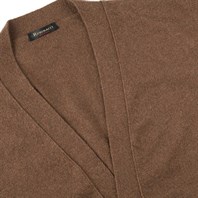 Hazelnut cashmere vest Alternative Image