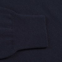 Blue cashmere crew-neck sweater Alternative Image