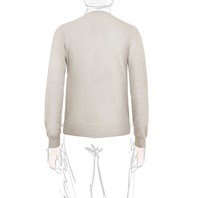 Pearl cashmere crewneck Alternative Image