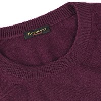 Wine cashmere crew-neck sweater Alternative Image