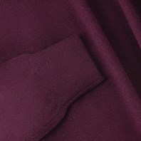 Wine cashmere crew-neck sweater Alternative Image