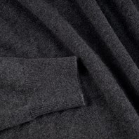 Dark gray cashmere crew-neck sweater Alternative Image