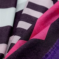 Konia scarf in violet cashmere Alternative Image