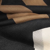 Konia scarf in hazelnut cashmere Alternative Image