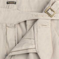 Beige cotton manny trousers Alternative Image