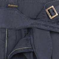Navy blue cotton manny trousers Alternative Image