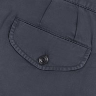 Navy blue cotton manny trousers Alternative Image