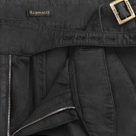 Black cotton manny trousers Alternative Image